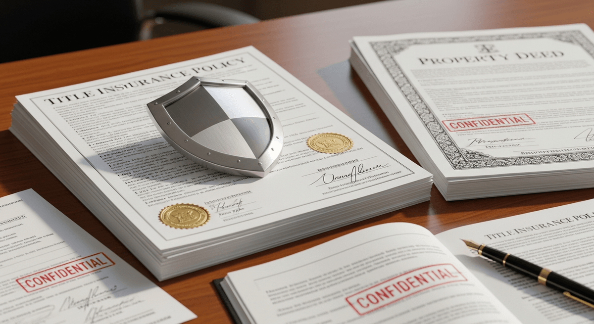 Title insurance policy documents providing protection for Indiana homeowners