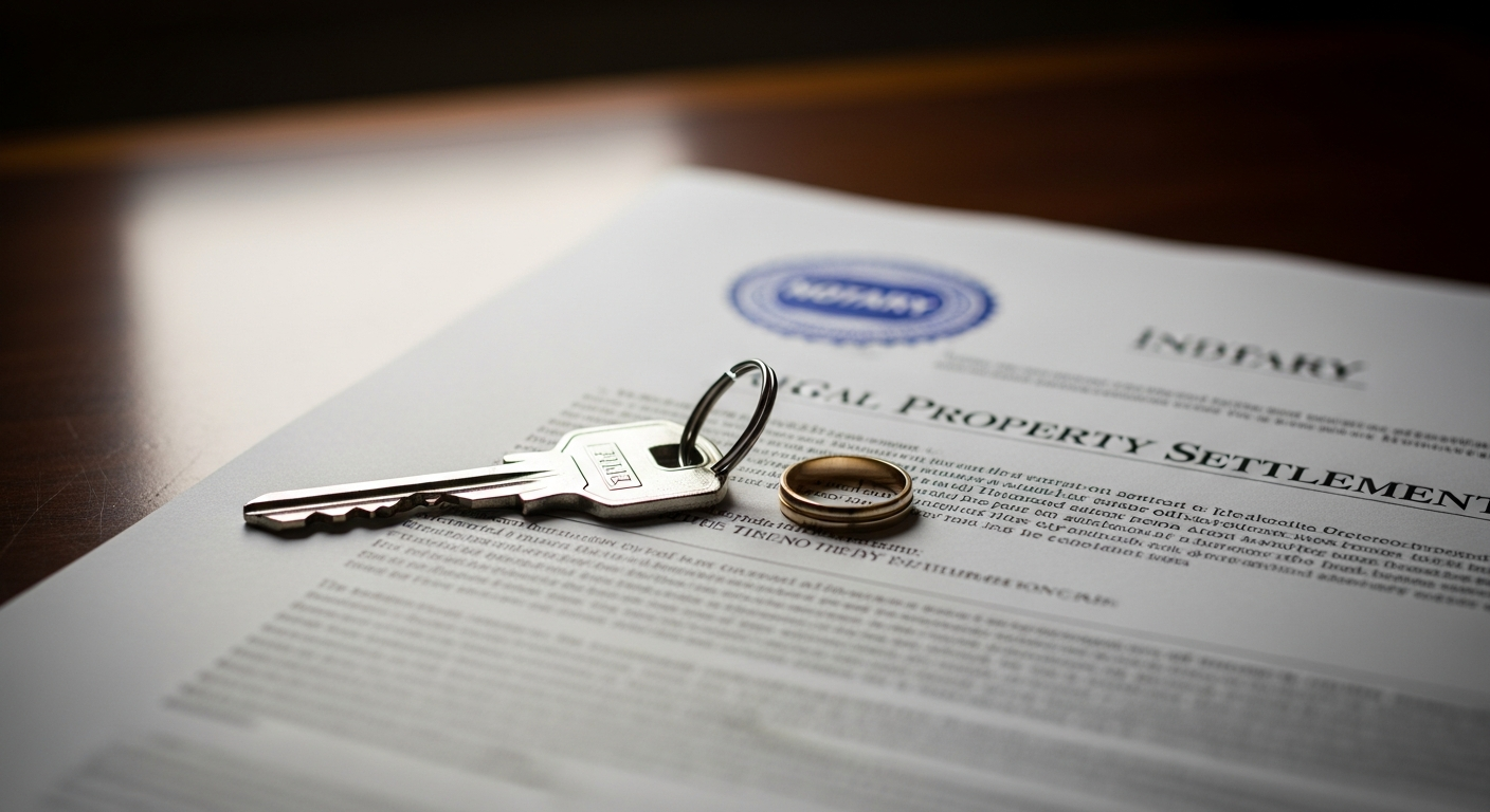 Indiana real estate property division laws and title transfer process during divorce proceedings