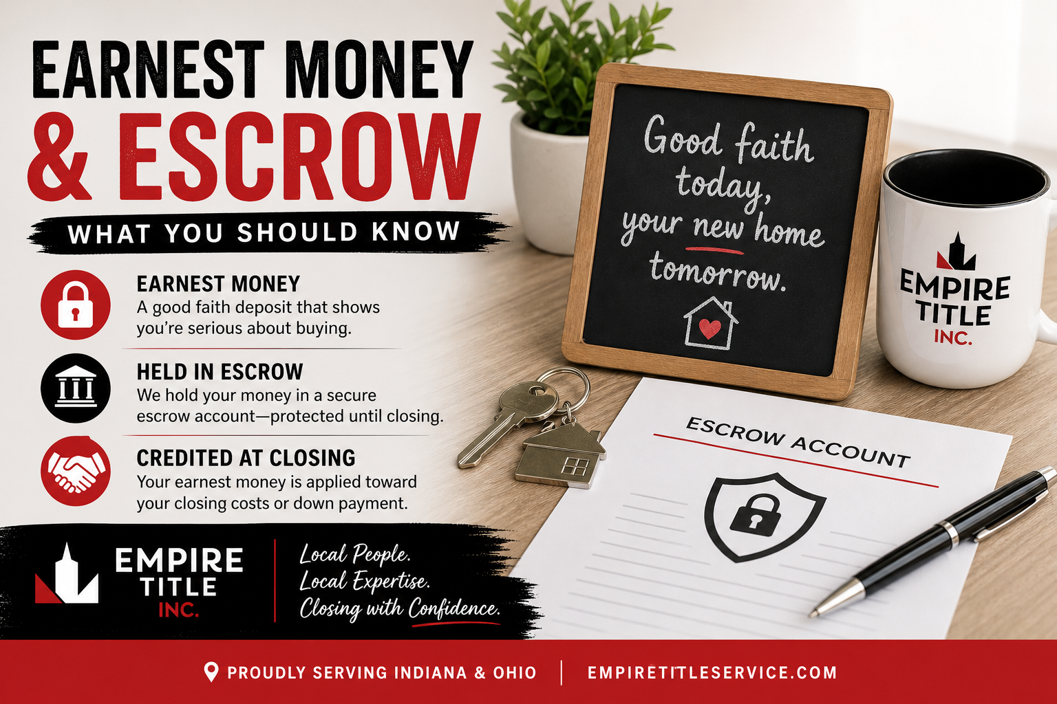 Earnest money and escrow explained — Empire Title Indiana and Ohio