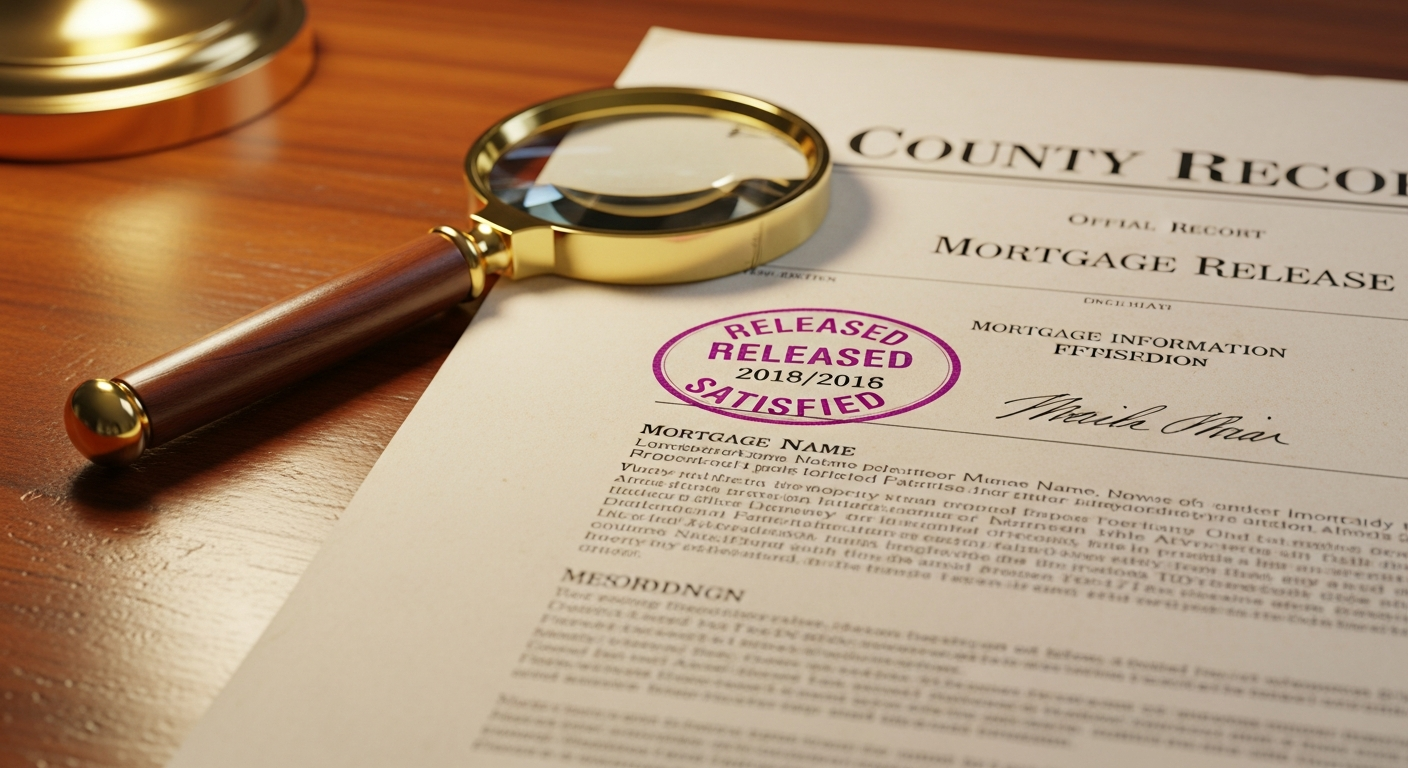 Paid mortgage still showing on property title search — Empire Title Indiana