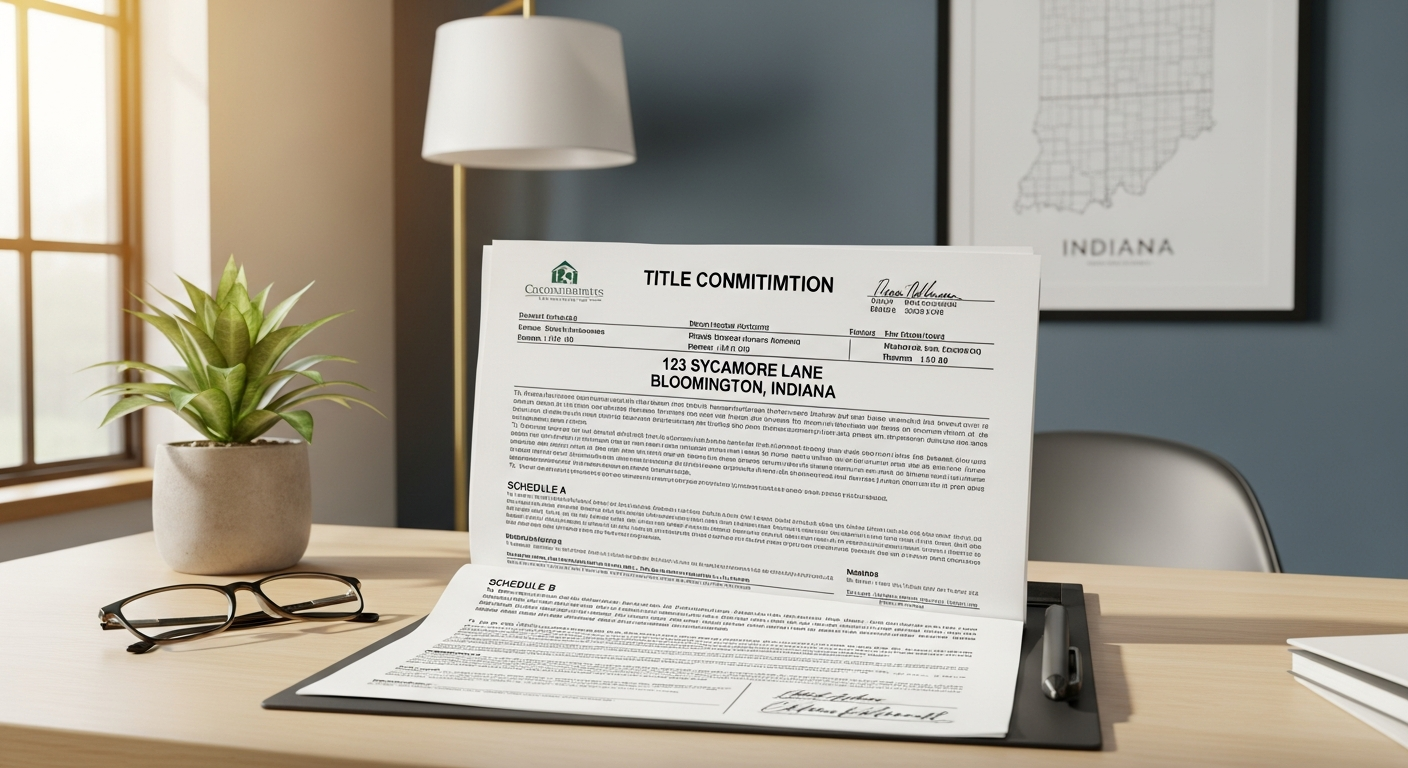 What is a title commitment — Schedule A B-I B-II explained, Empire Title Indiana